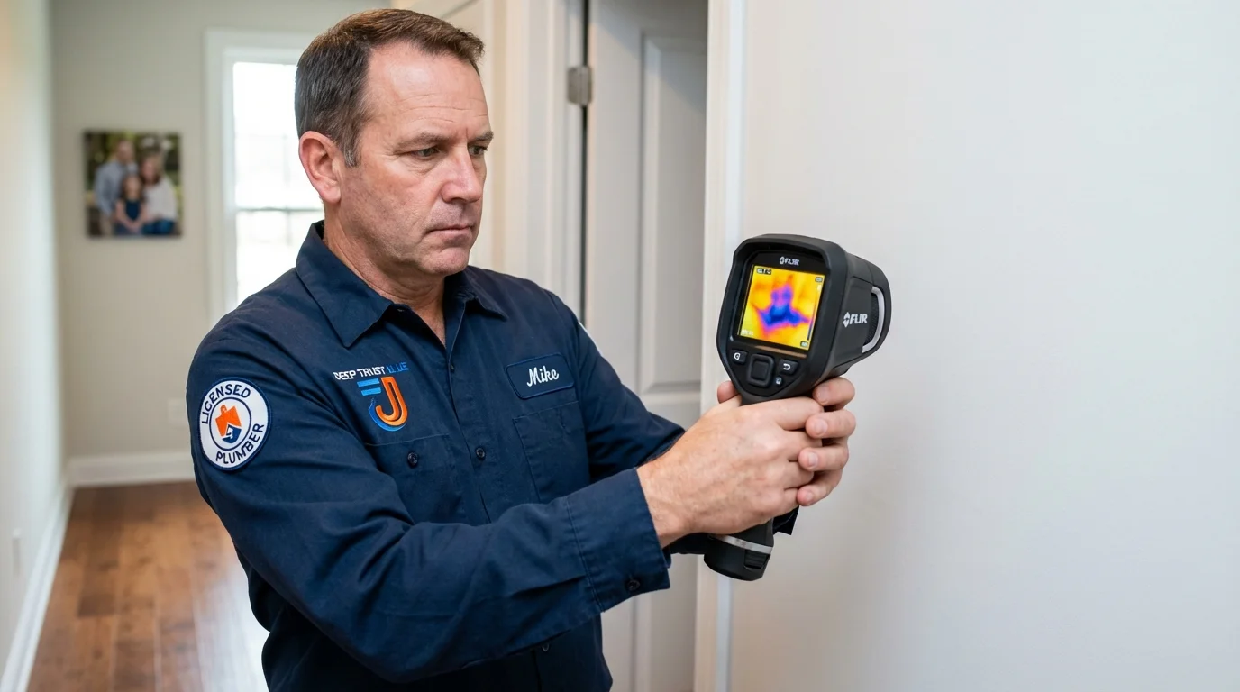 Thermal imaging leak detection by Johns Plumbing LLC in Pompano Beach
